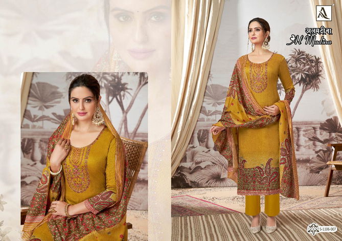 Alok Al Madina Designer Wholesale Jam Cotton Dress Material Catalog